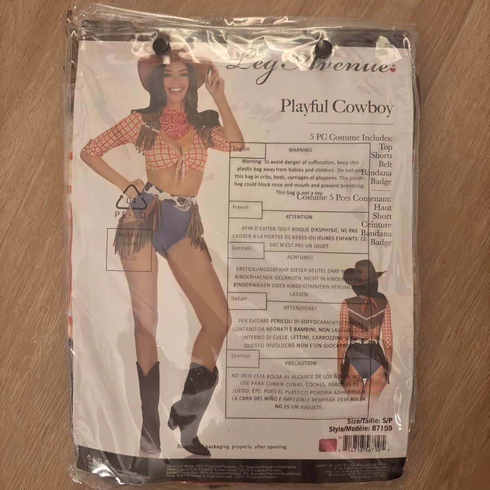 Leg Avenue Western Cowgirl Costume Set